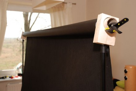 DIY: uchwyt do teł fotograficzych