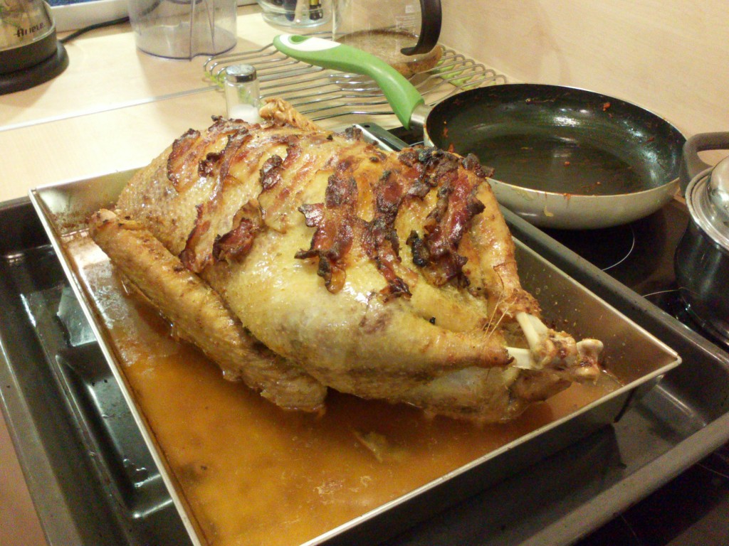 pieczona gęś