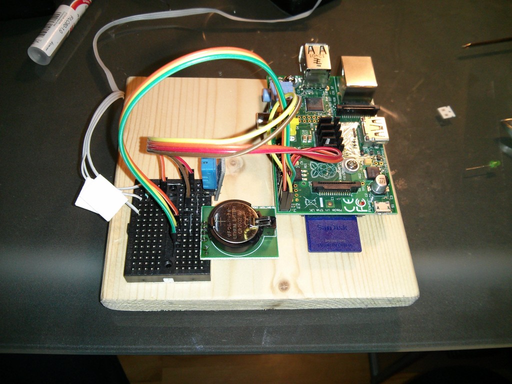 DS1307 podłączony do Raspberry Pi