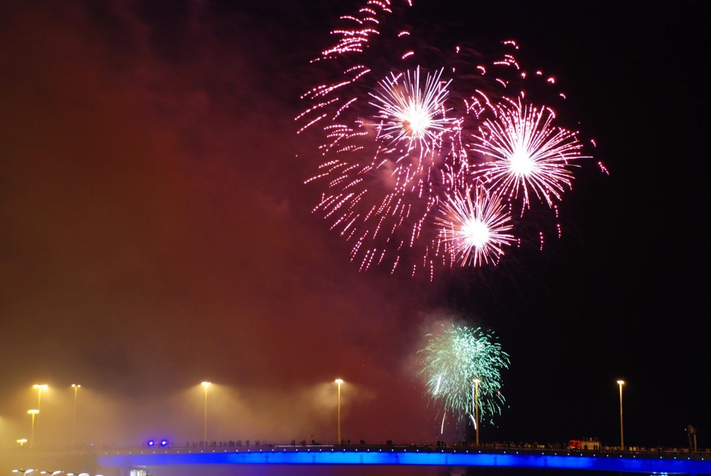 Fajerwerki na Wałach Chrobrego
