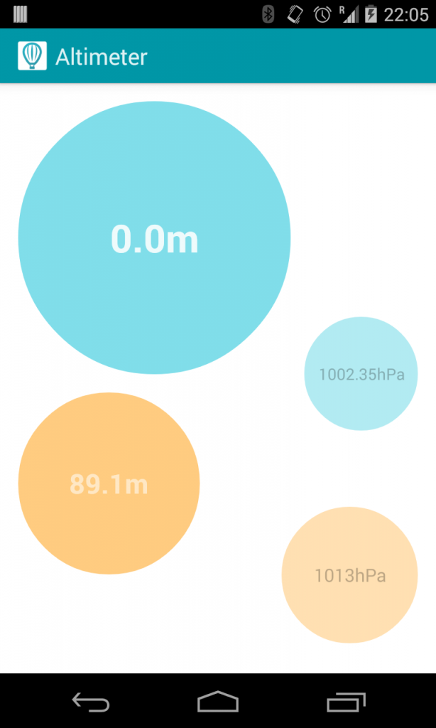 Android Altimeter Wysokościomierz