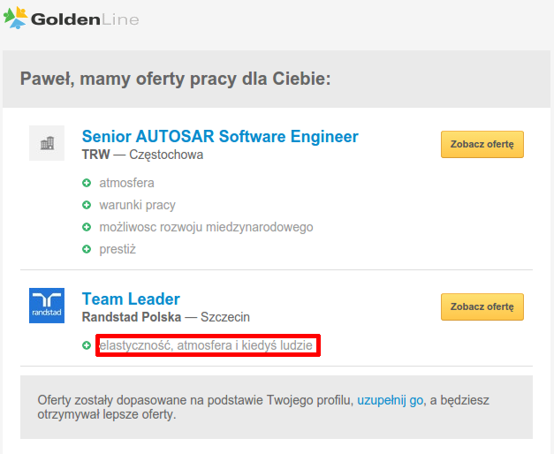 Randstad Team Leader