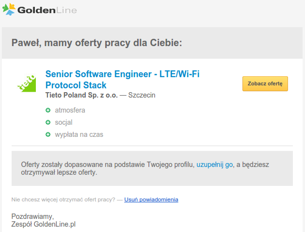 Tieto Szczecin wypłata w terminie