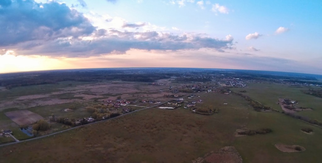 Zachód słońca z drona